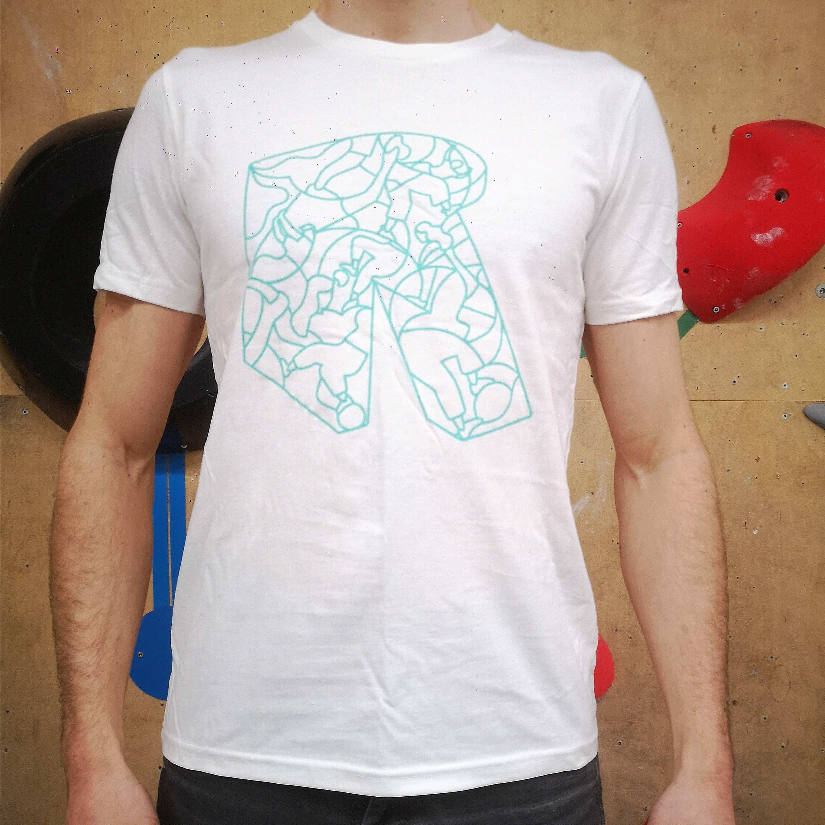TS homme - Blanc R vert